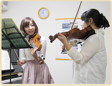 バイオリン教室レッスン風景